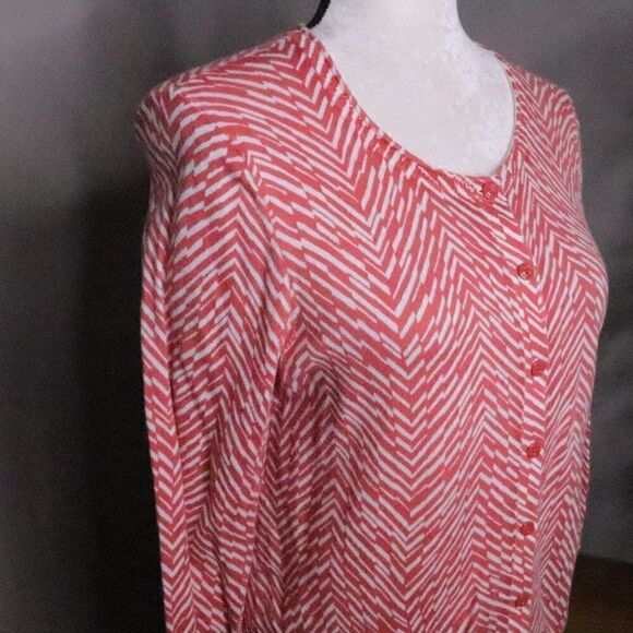 LOFT | Cotton Button Up Cardigan Sweater M - Picture 3 of 7